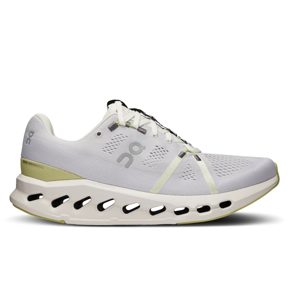 ON Running Brand Cloud Cloudsurfer White/Yellow Women's Running Shoes Size 10